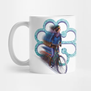 montreal winter bicyling Mug